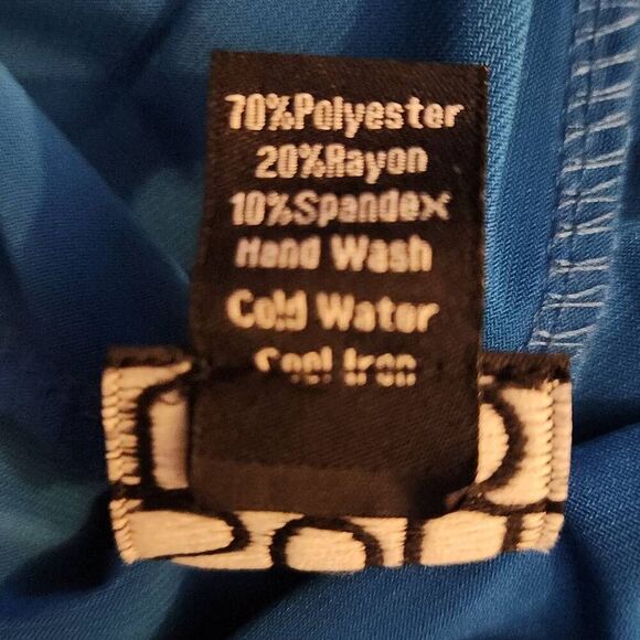 T36 Clara Sun Woo Turquoise cold shoulder blouse - Picture 6 of 11